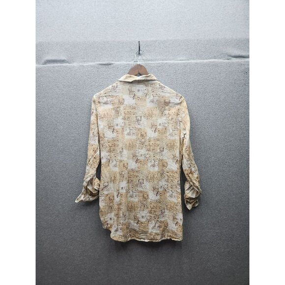 C&C California Womens 100% Linen Button-Up Shirt - Picture 7 of 7